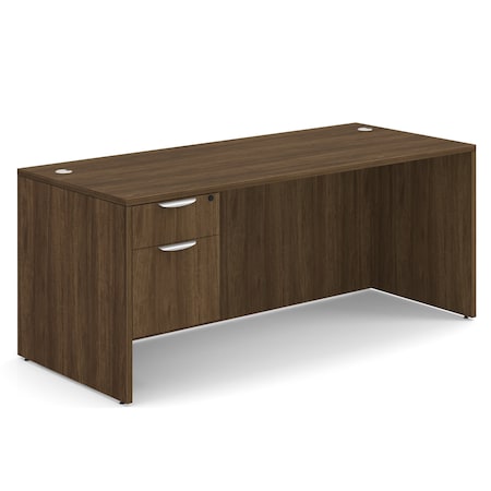 Officesource 29.50" H, Modern Walnut, 71.00'' W X SGLHDOS105MW